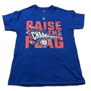 Chicago Cubs 2016 Majestic National League Champions Tee Size Medium Baseball